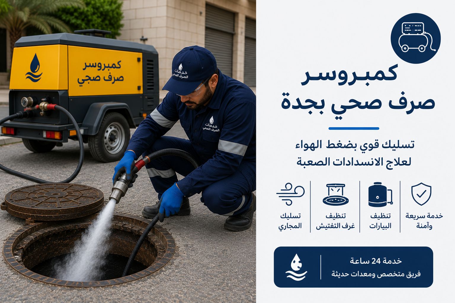 كمبروسر صرف صحي بجدة